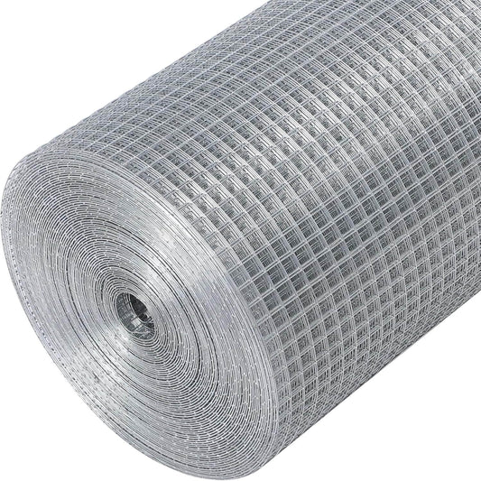 1/2'' 48'' X 100' Hardware Cloth, Chicken Wire Fencing Double Layer Hot Dip Galvanized, Wire Mesh Fence Chicken Rabbit Snake Cage Wire Fence Mesh Roll, for Chicken Coops, Fencing, Garden Protection