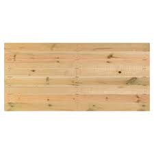 Horizontal 4'x8' Prebuilt Cedar Fence Panel