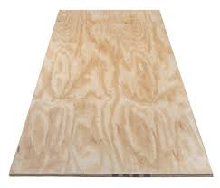 5/8 inch mill certified plywood 4'x8' showing smooth surface and standard dimensions for construction use.