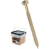 #9 x 2-1/2" Saberdrive Tan XL1500 Coated Exterior Star Drive Multi-Purpose Deck Screws 1 LB, Approx. 88 Pieces