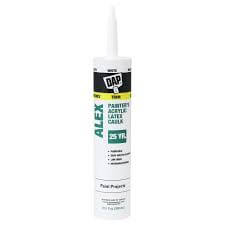 Alex Painters White Caulk tube for sealing and painting projects, providing a smooth finish and excellent adhesion.