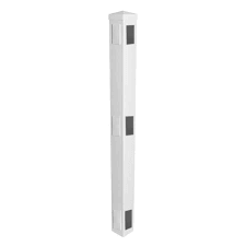 3-Rail Line Post 5 x 5 x 6'6" - White