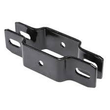 2" Black Line Bracket for ornamental fence