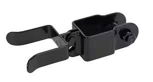 2" Black square Ornamental fork latch