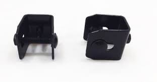 Flat mount 2pk Ornamental bracket black