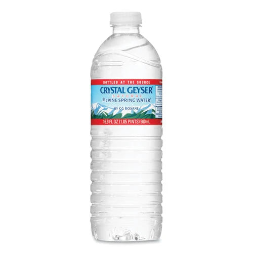 Crystal Geyser Water, Liquid, Spring, 16.9 oz Bottle