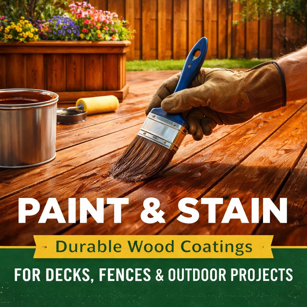 Paint & Stain – Durable Wood Coatings for Decks, Fences & Outdoor Projects