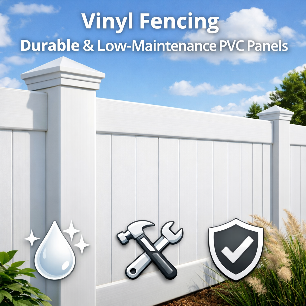 Vinyl Fencing – Durable & Low-Maintenance PVC Panels