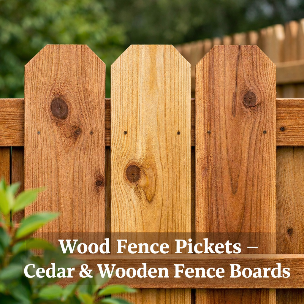 Wood Fence Pickets – Cedar & Wooden Fence Boards