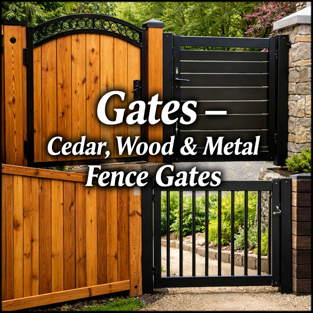 Gates – Cedar, Wood & Metal Fence Gates