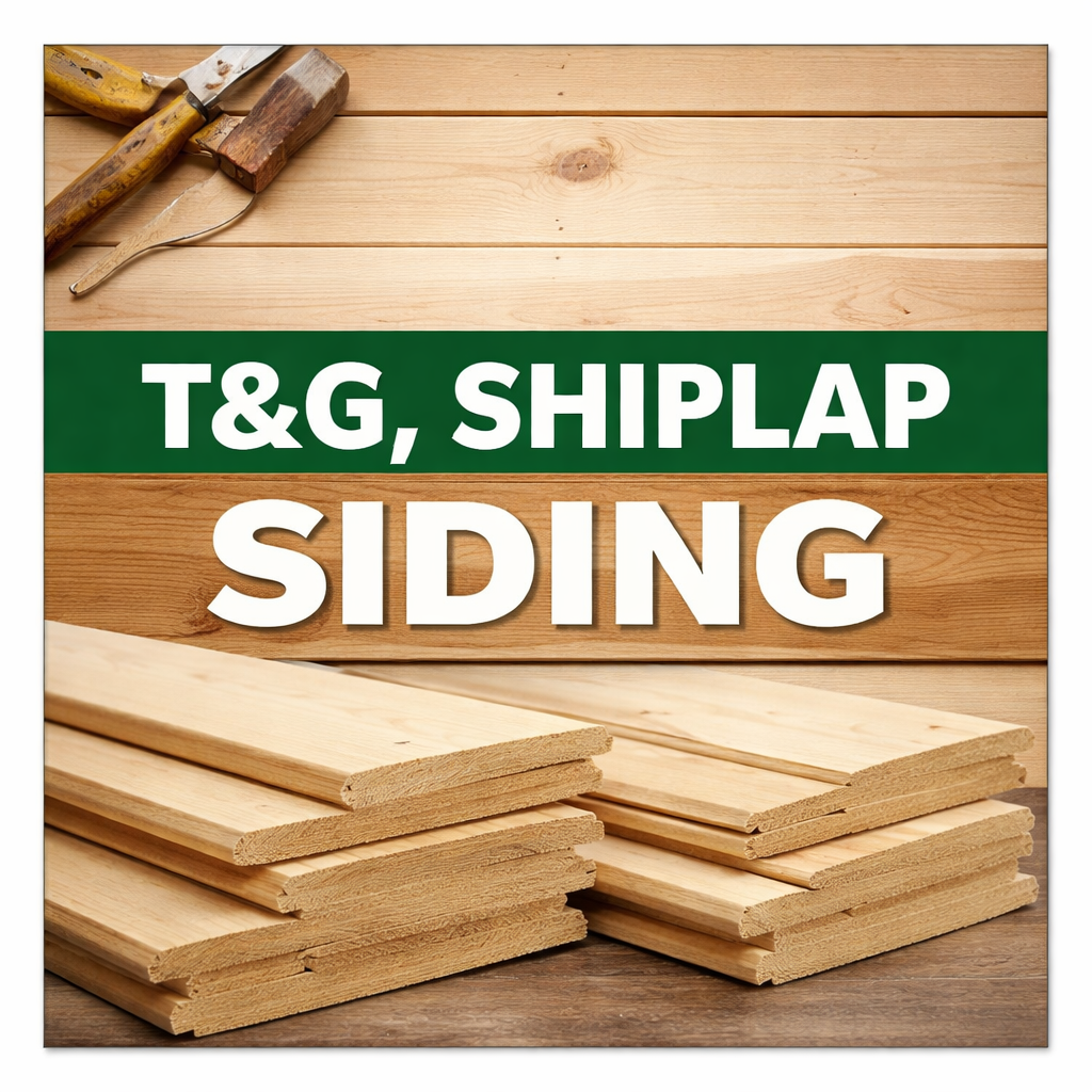 T&G, Ship-Lap, Siding