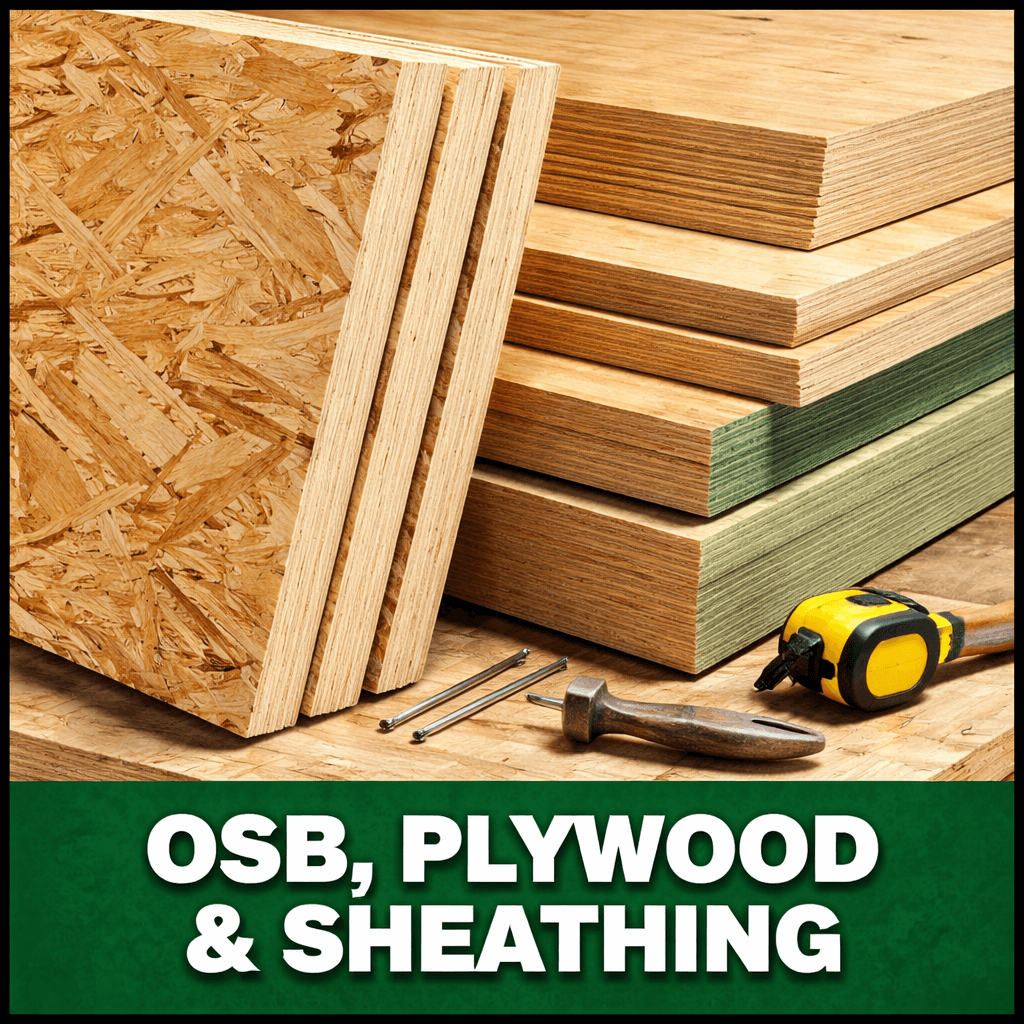 OSB Plywood Sheathing - Durable Subfloor Panels – Fence and Lumber
