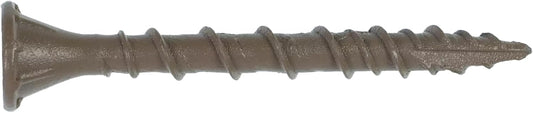 Simpson Strong-Tie DSVT158R5LB Deck-Drive DSV Wood Screw — #8 x 1-5/8 in. T25, Flat Head, Quik Guard, Tan (5 lb.)