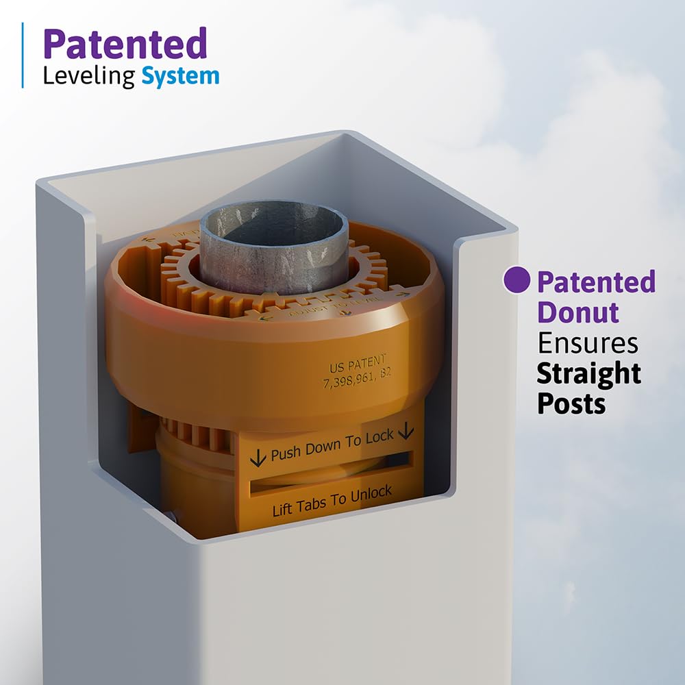 4ft H x 6ft W (1 Panel + 1 Post) No Dig WamBam Nantucket Fence Kit, White Vinyl Picket Fence Panel, Easy DIY Installation Fence Panel Kit, Durable Outdoor Fence for Yard or Garden, BL19101