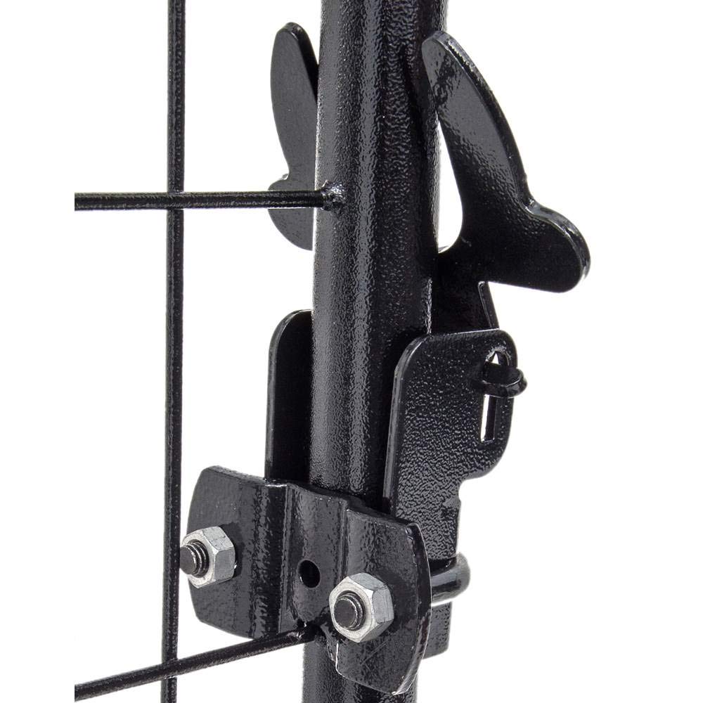 Lucky Dog Outdoor Steel Frame Kennel Playpen Enclosure w/Black Canopy, Uptown Series, 8'x4'x6'