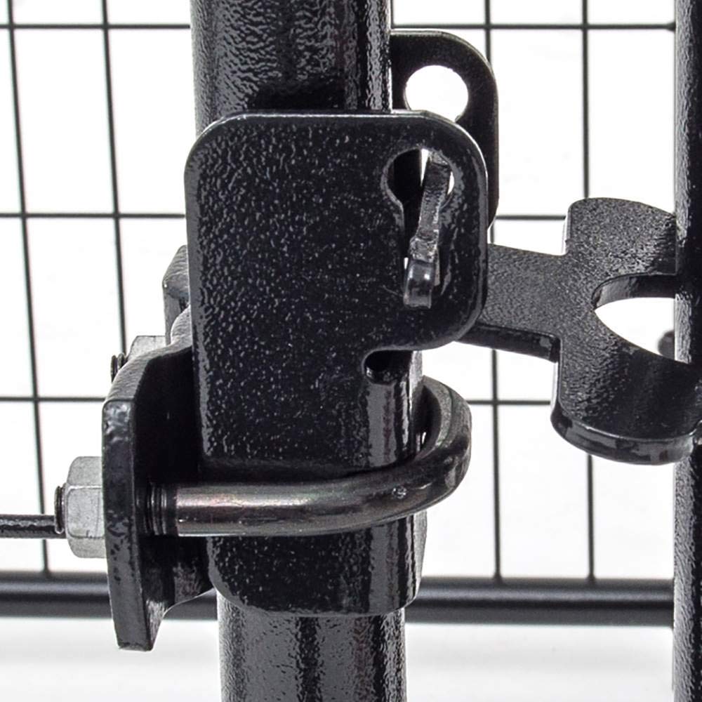 Lucky Dog Outdoor Steel Frame Kennel Playpen Enclosure w/Black Canopy, Uptown Series, 8'x4'x6'