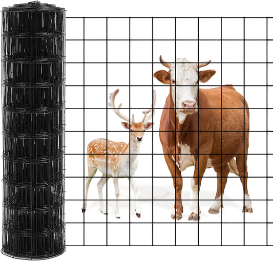 Welded Wire Fence Black PVC Coated 4'x100'