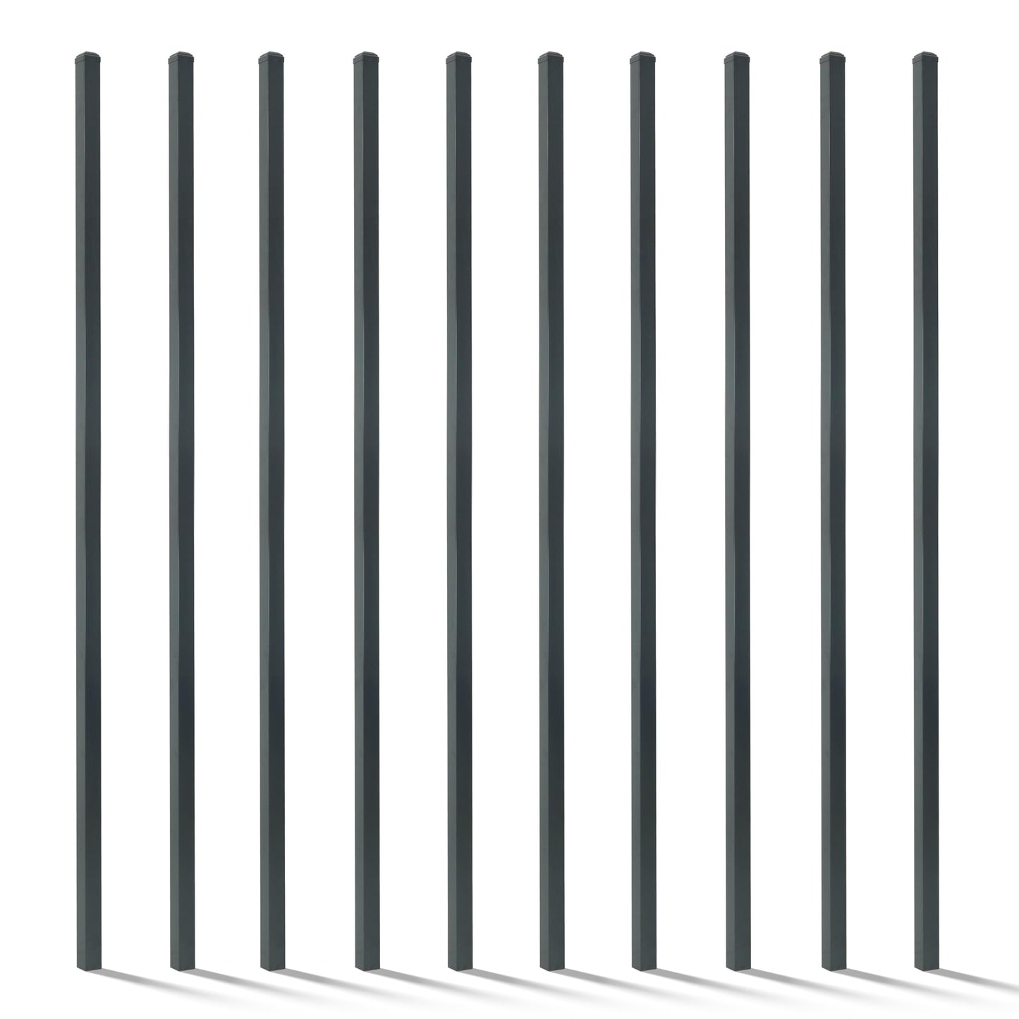 Fencer Wire 100FT Heavy Duty Flat Top Fence Barrier Kit, Anti-Rust Metal Steel Fence with 6FT Height X 8FT Width Panels, Gate, Posts, Connectors, 2” Diameter Outdoor Fencing for Yard, Pool, Patio