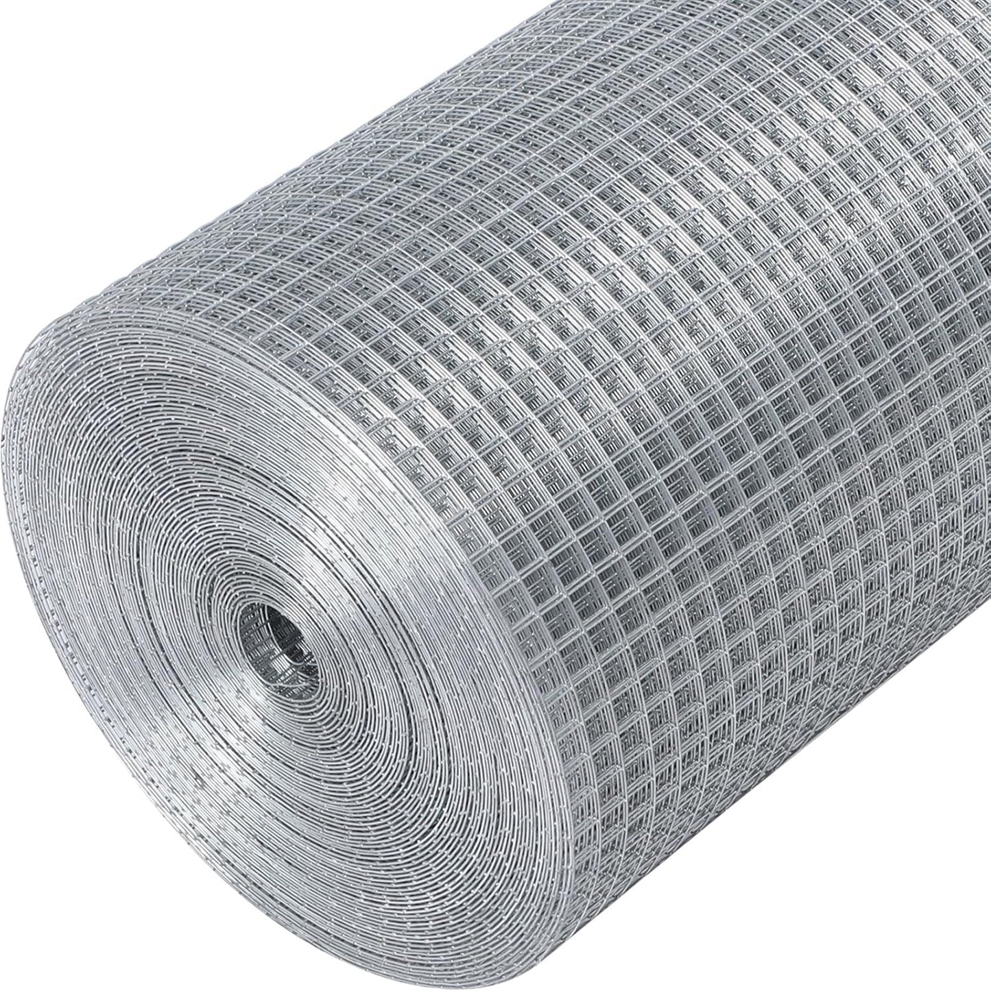 1/2'' 48'' X 100' Hardware Cloth, Chicken Wire Fencing Double Layer Hot Dip Galvanized, Wire Mesh Fence Chicken Rabbit Snake Cage Wire Fence Mesh Roll, for Chicken Coops, Fencing, Garden Protection