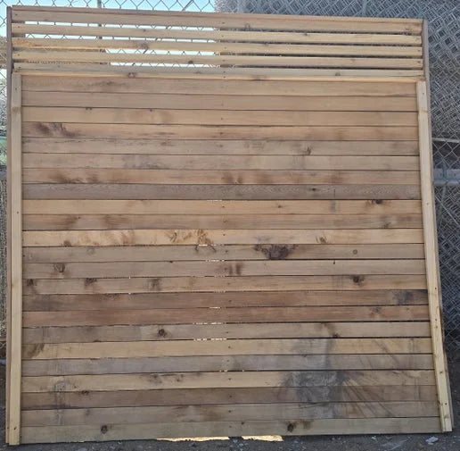 6'x6' Pre-Built Horizontal Lattice top Cedar Panel