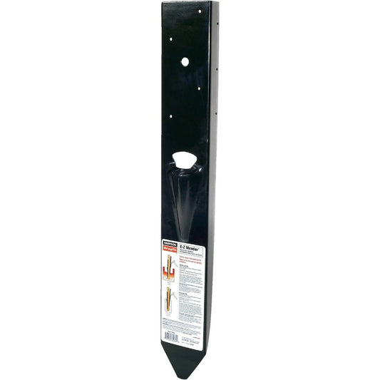 Simpson Strong-tie Steel Black Powder-coated Fence Post Mender