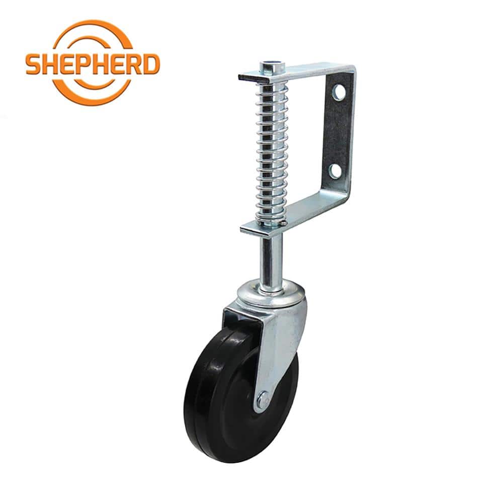 Shepherd Hardware 9785E 4-Inch Spring Loaded Gate Caster  125-lb Load Capacity
