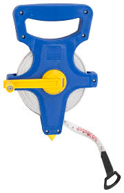 Jl-tapeof100 Open Reel Tape Measure, 100 Ft Fiberglass Blade, Abs Plastic Case