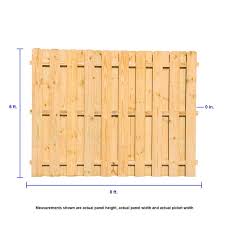 Board on Board 6'x8' Pre-Built Fence Panel