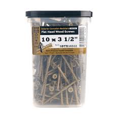 Big Timber 5015654 No.10 x 3.5 in. Star Wood Screws 5 Lbs