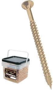 9 X 1-1/4 Inch Tan Xl1500 Saberdrive Deck Screws - 1 Pound Tub