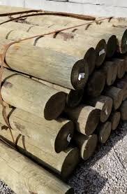 Treated Round Wood Post