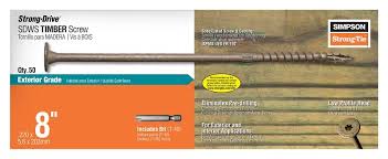 Simpson Strong-Tie® SDWS22800DB-R50 SDWDB 8 in T-40 Double Barrier, 50 ct