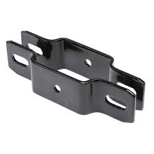 2" Black Line Bracket for ornamental fence