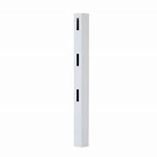 3-Rail Corner Post 5 x 5 x 6'6" - White
