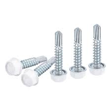 Self-drilling screw White 100 pack