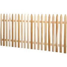 Garden 4'x8' Picket Prebuilt Cedar Fence Panel