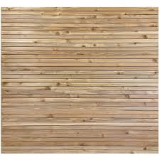 Horizontal 6'x6' Prebuilt Cedar Fence Panel