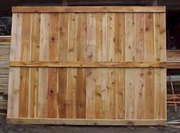Capped Flat Top 6'x8' Prebuilt Cedar Fence Panel