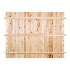 6'x8' Cedar Flat Top Fence Panel