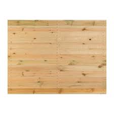Horizontal 6'x8' Prebuilt Cedar Fence Panel