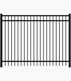 Ornamental 6'x6' Panel Black