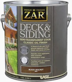 Semi-transparent Deck And Siding Stain, Black Walnut, 1 Gallon - Oil-based Finish