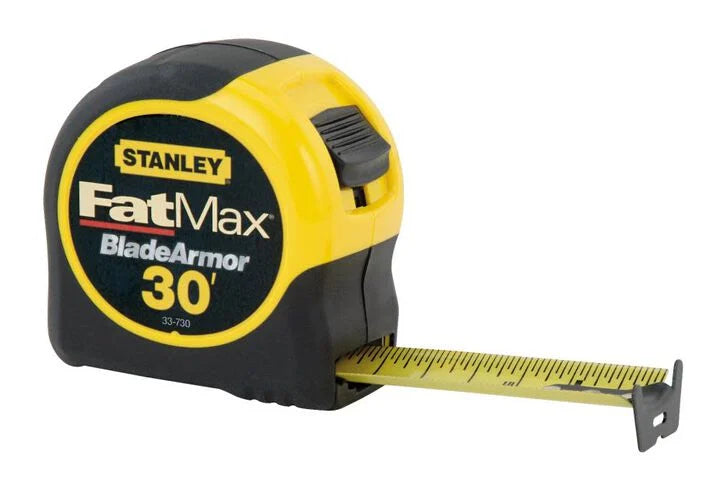 Box Taep Rile Stanley Tape Rule with BladeArmor Coating 1-1/4 In. x 30 Ft. – Fence ...